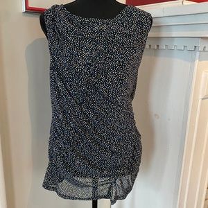 DKNY Sleeveless Ruched Top